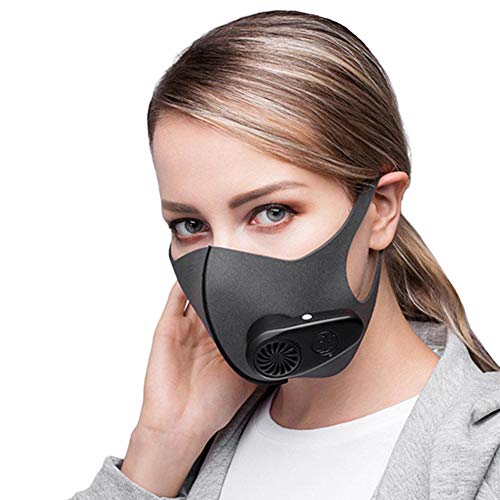ReauBest Electric Air Mask Washable Face Mask Sports Dustproof for Outdoor Sports Gardening Travel