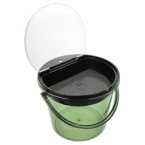 Caneca de basura verde portátil para residuos de té