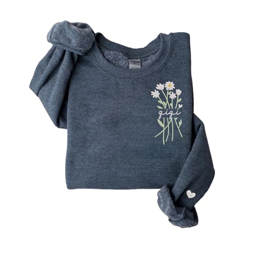 Personalized Grandma Gigi sweatshirt Daisy flower gifts for Gigi Grandmother gifts