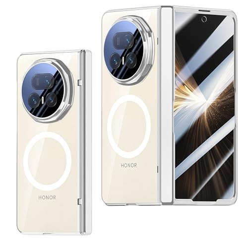 Coque Honor Magic V5 protection intégrale charnière étui argenté