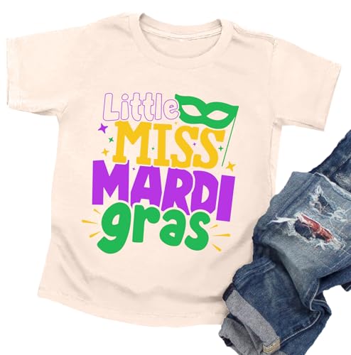 Toddler Mardi Gras Shirts: Boys Girls Fat Tuesday T-Shirt New Orleans Party Short Sleeve Mardi Gras Mask Tops2