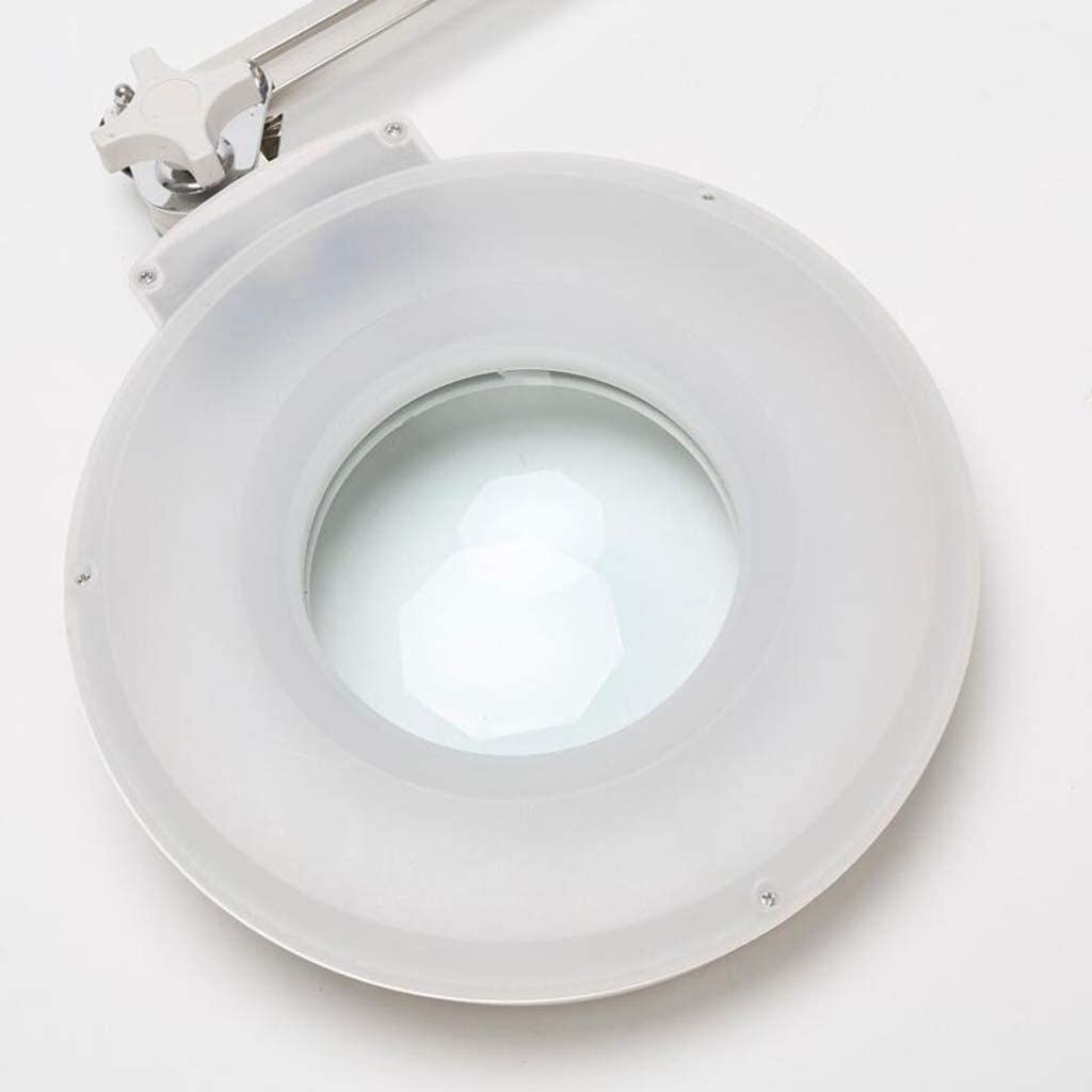 Schreibtischlupe mit LED-Lichtclip, Schreibtischlupe mit Lichtlinse, 5 x 8 x 10 x 15 x 20 x Größere Beleuchtung, geeignet zum Lesen von Zeitungen, Büchern und Karten, Münzen und Schmuck