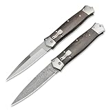 HEiLON Everyday Carry or Hunting Use Tactical Folding Pocket Knife, Stainless steel Single Edge Blad