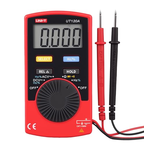UNI-T UT120A Handheld Pocket Size Digital Multimeter AC/DC 600V Auto Range Continuity Buzzer Voltage Meters Testers