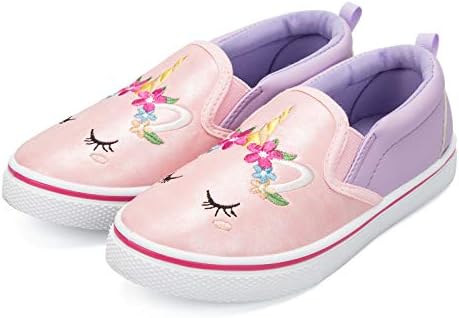 K KomForme Kids Shoes Toddlers Canvas Sneakers Slip on Walking Te...