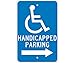 GRAPHIC, HANDICAPPED PARKING (RIGHT ARROW), 18X12, .080 EGP REF ALUM (2 Pack)
