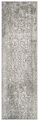 Safavieh Evoke Collection 2'2" X 7' Grey/Ivory Evk256D Oriental Distressed Non-Shedding Living Room Entryway Foyer Hallway Bedroom Runner Rug #TOP2