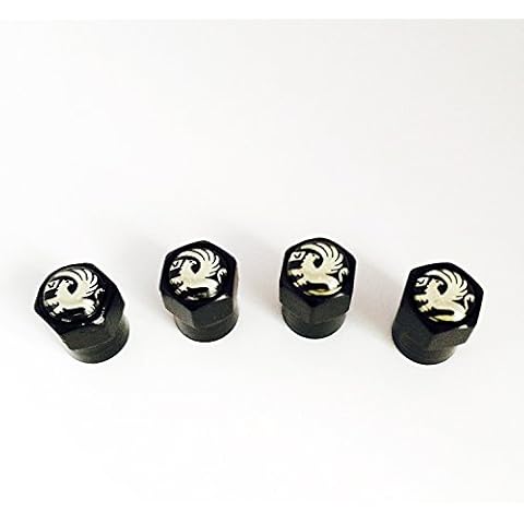 Vaux Black Black Dust Valve Caps. Corsa Astra Insignia Nova Mokka Monterey Movano Vivaro Zafira VX220 Viva Tigra Vectra Omega Senator Crossland X Adam Antara Cover