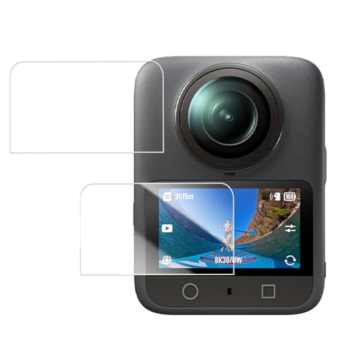 For DJI Osmo 360 �p�� �K���X�t�B���� �t���ی�t�B���� ���Y���Ɏq�f�ސ� 9H �\�ʍd�x �����K���X �Ϗ��� ��ʕی�t�B���� 2���Z�b�g