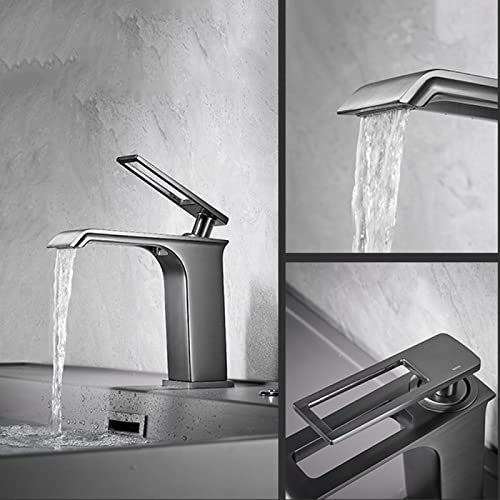 Robinet de Salle de Bain Chaud et Froid Anti-traces Laiton