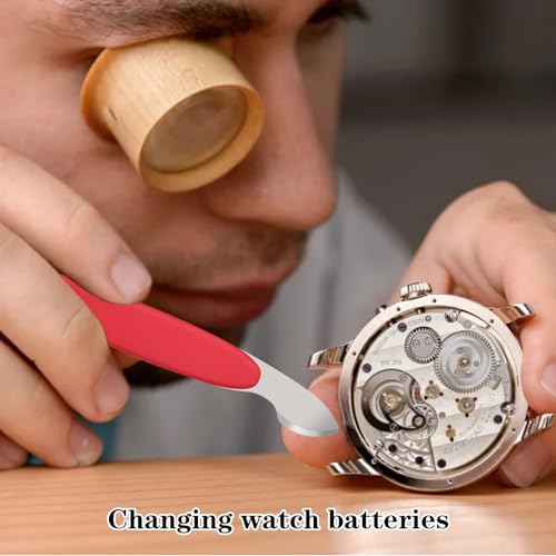 oruola 4pcs Watch Case Opener,Watch Back Remover Tool,Watch Kit Tools Include Watch Battery Replacement Tool Kit,Spring Bar Tool,Watch Band Tool for Watch Repair Band Adjustment Replacement Sizing