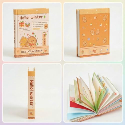 Image of FunBlast Diary for Girls - Christmas Kawaii Diary for Kids, Journal Diaries for Girls, Notepad for Students Stationary Items, Birthday Gifts (128 Sheets) (Brown-)