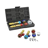 Apeixoto R134A R1234YF Air Condithoning Valve Core Remover Tool for High Low Pressure Repair Tool