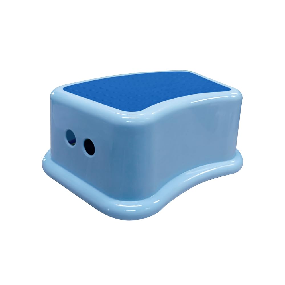 ANSIO Marchepied pour WC avec surface antidérapante Bleu