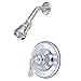 Kingston Brass GKB1634SO Magellan Shower Faucet, 7" Diameter Escutcheon, Polished Chrome/Polished Brass