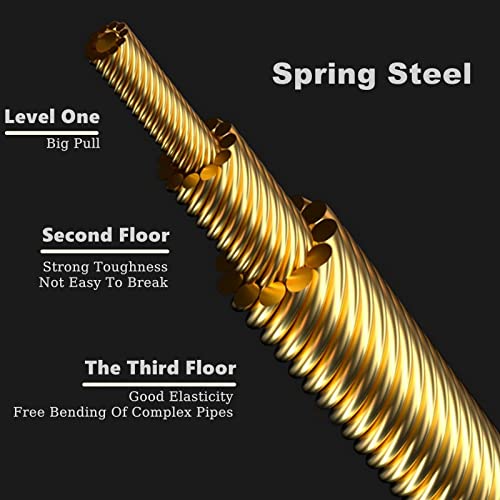 Electrical Wire Cable Threader, 3 Cores Spring Steel Eye Type Rods Fish Tape Tool, Maxmium 7 Awg Wire Electrican Puller (10M) #TOP4