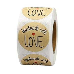 Hcode 38mm Round Natural Kraft Handmade ...