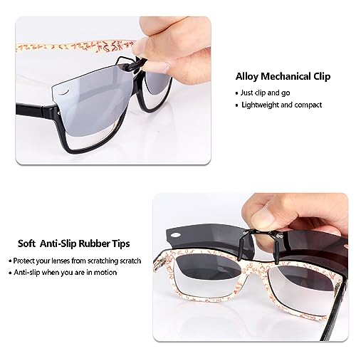 Image of Polarized CLIP-ON Sunglasses for RAY-BAN RB5228 RX5228