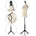 DRDINGRUI Standing Female Mannequin Body, Height Adjustable from 52'' to 67'', Pinnable Dress Form with Tripod Base for Dress Jewelry Display