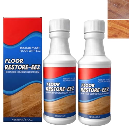 2 Stück 150ml Parkett Renovierer Kratzer Floor Restorer Boden Erneuerungsmittel Schnelltrocknender Bodenschutz Geeignet für Holzböden Verbundböden PVC-Böden Wohnzimmer Küche Möbel