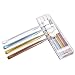 FRCOLOR 8pcs Assorted Color Soft Bristle Toothbrushes with Ergonomic Handle for Home and Travel Use Crystal Transparent Design for Adults and Holder Compatible