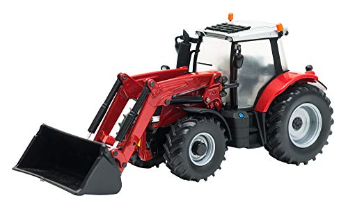 Britains 1:32 Massey Ferguson 6616 Tractor with Front Loader, Farm Set Toy Tractors for Children, Toy Tractor Compatible with all 1:32 Scale Farm Toys, Suitable for Collectors - Kids 3 Years 43082A1