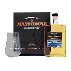 Masthouse Glass Gift - Single Malt Pot & Hybrid Column Whisky 45% ABV 10cl and Tasting Glass – Perfect Whisky Gift Sets for Men – Copper Rivet Distillery