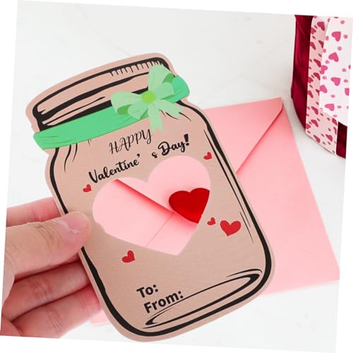 Gogogmee 1 Conjunto De Cartões De Garrafa Cartões Em Branco Cartões De Felicitações Cartões De Mensa