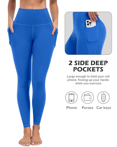 Image of ATHVOTAR Leggings with Pockets for Women, 7 Packs High Waisted Workout Tummy Control Yoga Pants