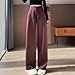 Business Casual Pants for Women High Waisted Wide Leg Dress Pants Fashion Loose Comfy Straight Trousers with Pockets