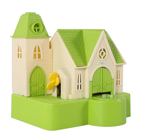Image of Toyzone Katty Castle Coin Bank - Green |Classic Cat House Toy | Coin Stealing Cat House |House of Cat | Coin Collecting Saving Bank for Kids |for 3+ Year