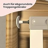 Safety 1st Y-Spindel Gitter Erweiterung für Auto Close oder Easy Close Schutzgitter für Babys, Erweiterung des Treppenschutzgitters, 6 Monate - 2 Jahre, Metal White (2 Stück)