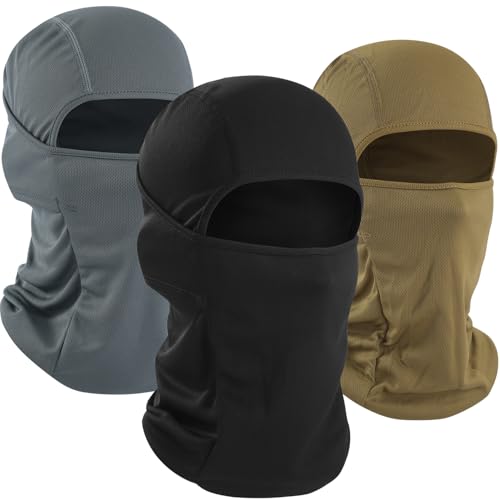 Image of WTACTFUL Summer Balaclava Face Mask Men, UPF50+ Breathable Sun Protection
