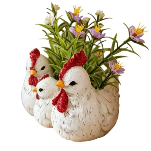 Pots de fleurs en résine durables pour petits espaces de maison - 2