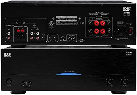 OSD Audio 350W Dual Source Speaker Amplifier – Class A/B Power Stereo, AMP300