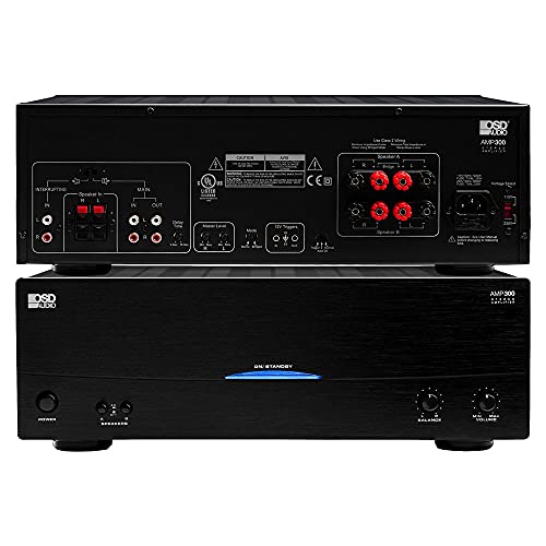OSD Audio 350W Dual Source Speaker Amplifier – Class A/B Power Stereo, AMP300
