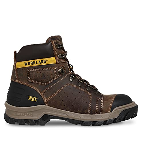 Workland 71001 Work Boots For Men - Full Leather And Soft Toe Hiking Boots For Men - Military Tactical Boots For Men, Slip Resistant Combat Boots - Botas De Trabajo Para Hombre #TOP1