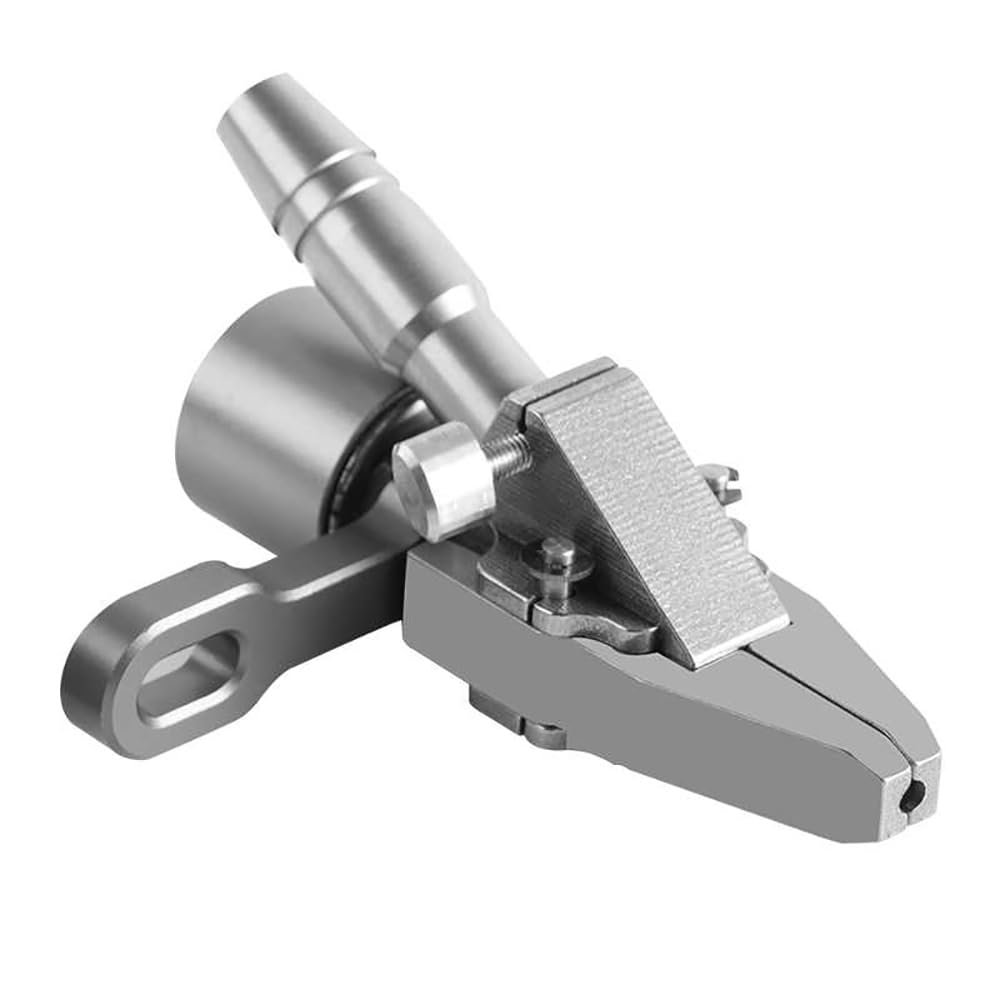 Abrazadera Neumática para Máquina de Tornillo de Acero Inoxidable, Abrazadera Automática para Máquina de Tornillo con Mandril de Mano(2.0mm)