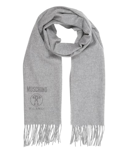 Made in Italy MOSCHINO sciarpa lana Double question mark uomo grey
