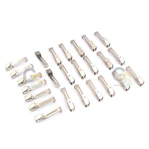 G.S 24 PCS of Dental X-RAY Film Hanger 1 Single Clip for PERIAPICAL XRAY Holder Stainless Steel