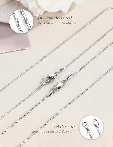 Lolias L-XCL2SET-41A 2Pcs Stainless Steel Chain Necklace thumb #2