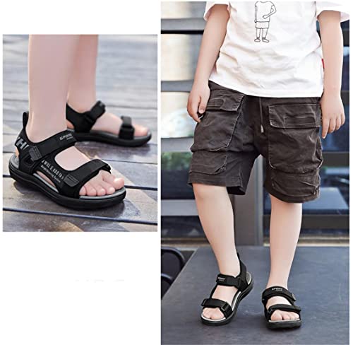 Little Big Kid's Boy's Outdoor Summer Breathable Non Slip Open Toe Strap Sandals4
