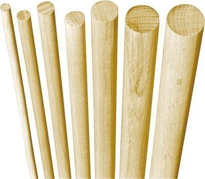 5X Gedotec® Varilla Redonda Redondos Tacos Madera Haya 8 X 1000mm Liso Cover