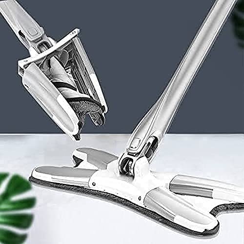 Verozi® Premium X Shape Mop or Floor Cleaning Hands-Free Squeeze Microfiber Flat Mop System 360° Flexible Head, Wet and Dry mop for Home Kitchen with Super-Absorbent Microfiber Pads (B0C72DSC3P) Amazon Price History, Amazon Price Tracker