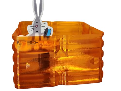 Image of 3D-Fuel Tough Pro PCTG Filament for 3D Printing, Better Than PETG Filament, Made in The USA, Dimensional Accuracy + /- 0.02 mm, 1.75mm, 1 kg Spool,Transparent Signal Orange