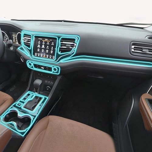 Película protectora transparente PPF consola de coche accesorios Jeep Commander 2018-2023