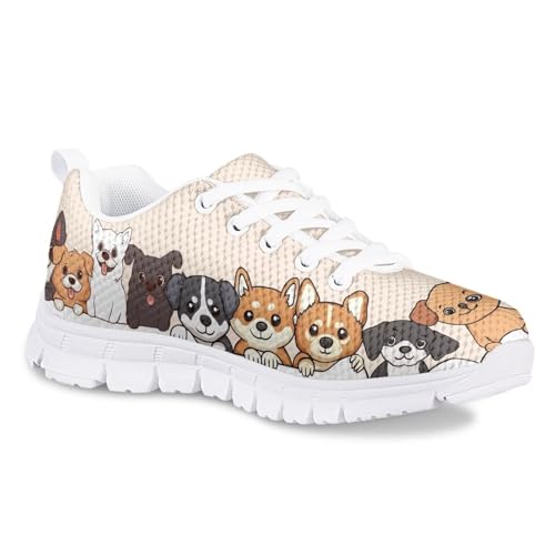 Sneakers for Girls Comfortable Breathable Anti-Slip Lace-Up, Perfect for Running, Hiking, Outdoor Activities