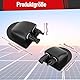 Solar Doppel Kabeldurchführung, Dachdurchführung Solar Wasserdicht mit ABS Gehäuse, 10Ft 10AWG Solar Verlängerungskabel, Solarmodule Kabelverbinder für Wohnmobile, Boote, Fahrzeuge
