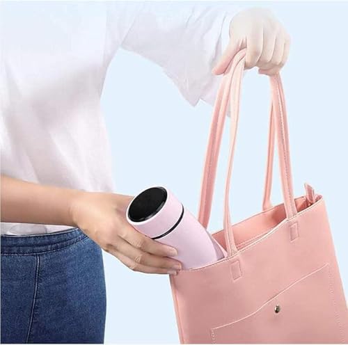 Image of Stainless Steel Smart Water Bottle with LED Temperature Display Double Wall Insulated Leak-Proof Flask Keeps Drinks Hot /Cold for 24 Hour (500ml) (Golden)