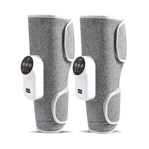 Image of NexLev Calf Massager | Daily Use Leg Massager for Sore Muscle | Hand Like Massage with Air Compression | Improve Blood Circulation & Relieve Pain | 2500 mAh | Large Belt | Type C |CFM-03|Pack of 2